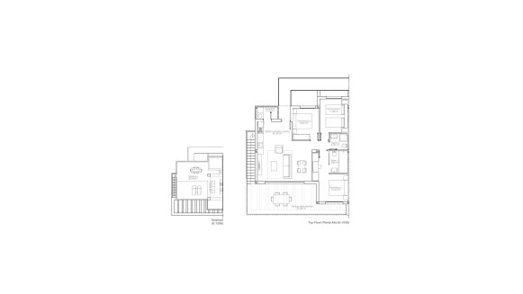 Apartment floor plan, 3 bedrooms in HIGUERICAS BEACH No. 6 (2D)
